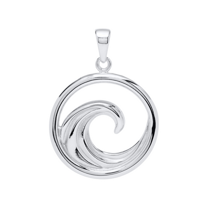 SS Round Wave Necklace ENP3042