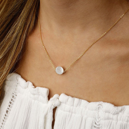 14kY Coin Pearl Necklace 902567CO18