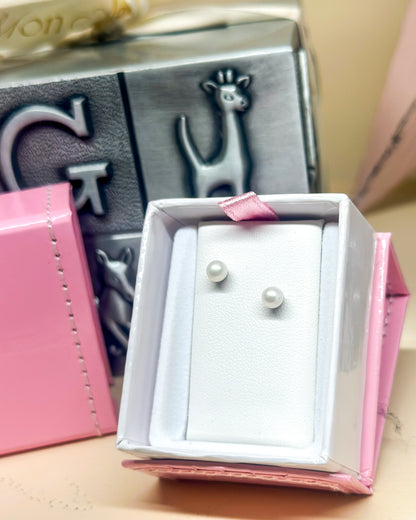 SS Pearl Earring KK ES212