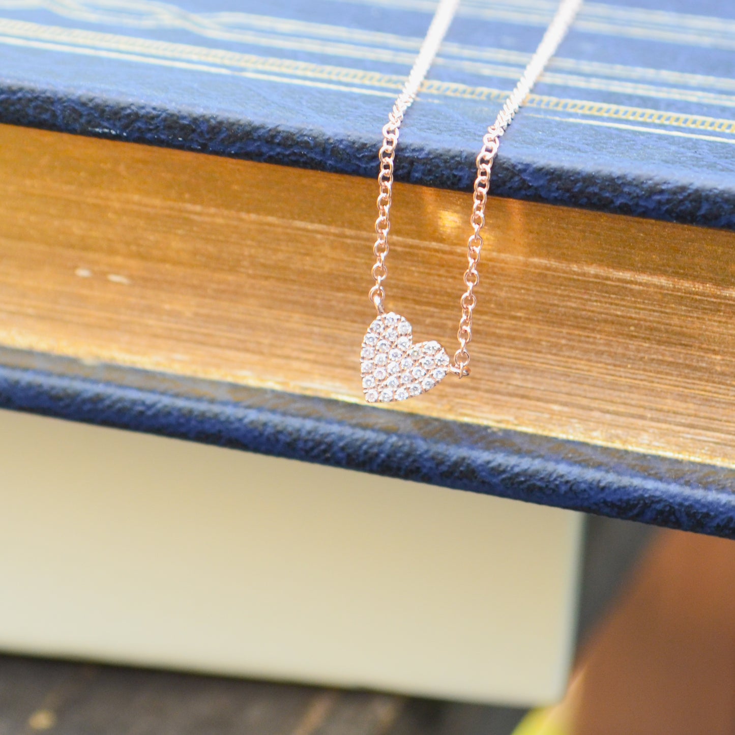 14kR .09cttw Diamond Heart Necklace SC55002134