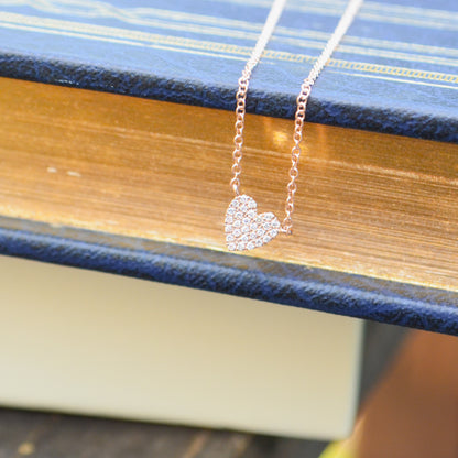 14kR .09cttw Diamond Heart Necklace SC55002134