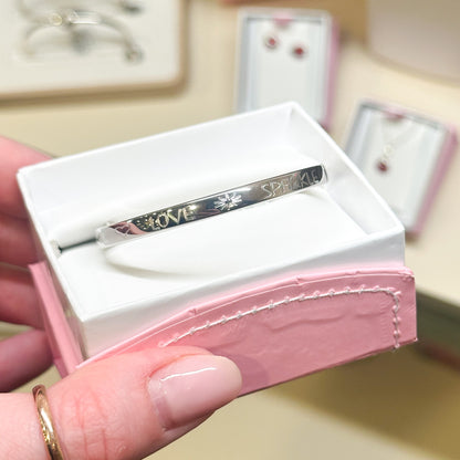 SS Live Love Sparkle Bracelet .565