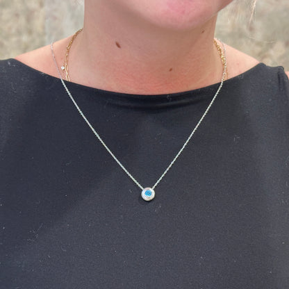 SS .42ct Citrine Hammered Bezel Necklace NK3889SVJCT