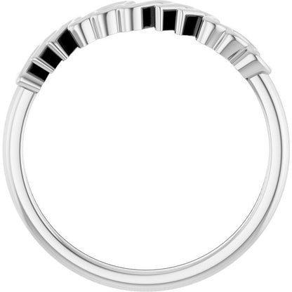 SS Mama Script Ring 57739-7
