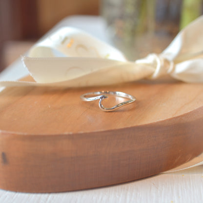 SS Polished Wave Ring PLR-332-7