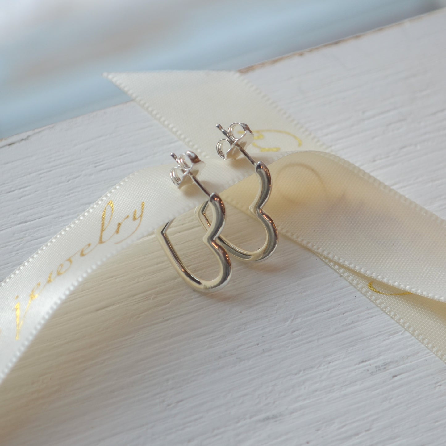 SS Heart Hoop Earring 87040