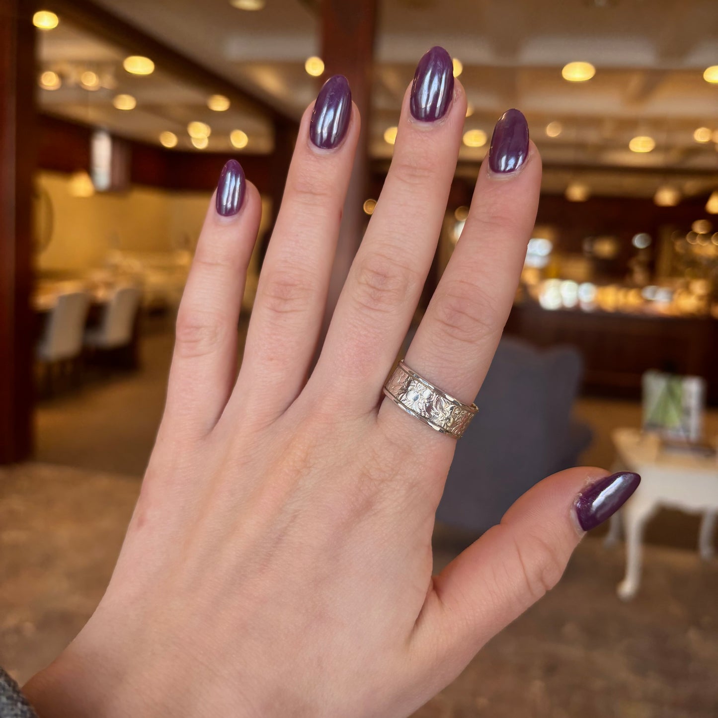 SS Victorian Bouquet Ring RI92410-7