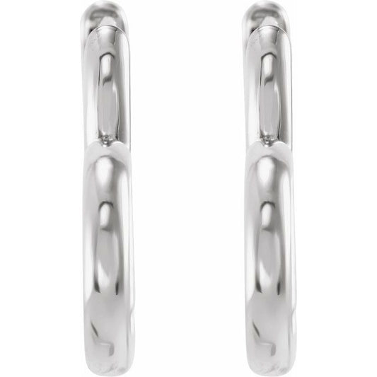 SS 15mm Heart Hinged Hoop 88100