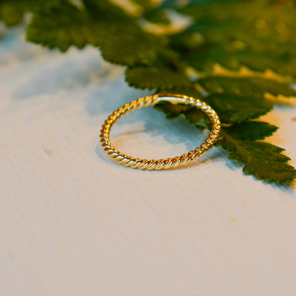 14kY Twisted Rope Ring LR51173Y4JJJ