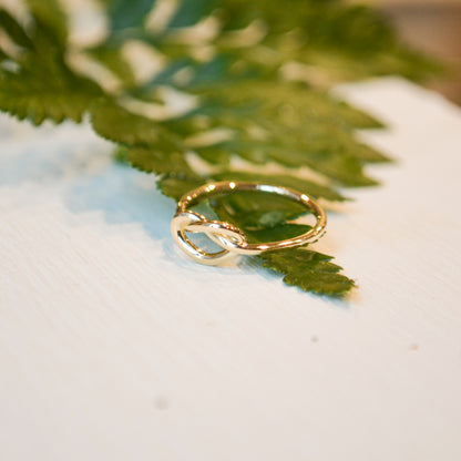 14kY Pretzel Heart Ring LR51803Y4JJJ - 6.5