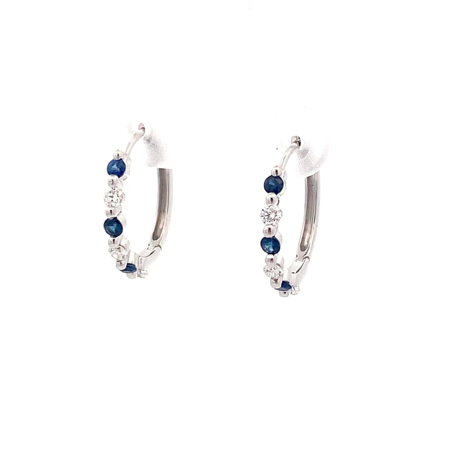 14kW .28cttw Sapphire .23cttw Diamond Hoop TEA2967CS