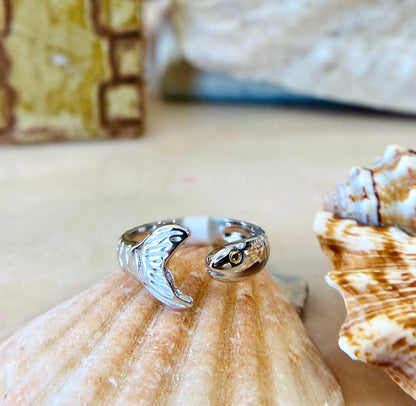 SS/Vermeil Fish Ring NR30267-7