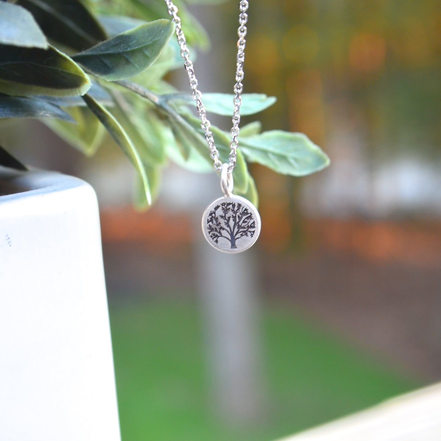 SS Mini Family Tree Pendant - 9mm