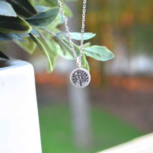 SS Mini Family Tree Pendant - 9mm