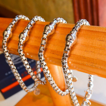 SS Box Chain Bracelet SB8010-75