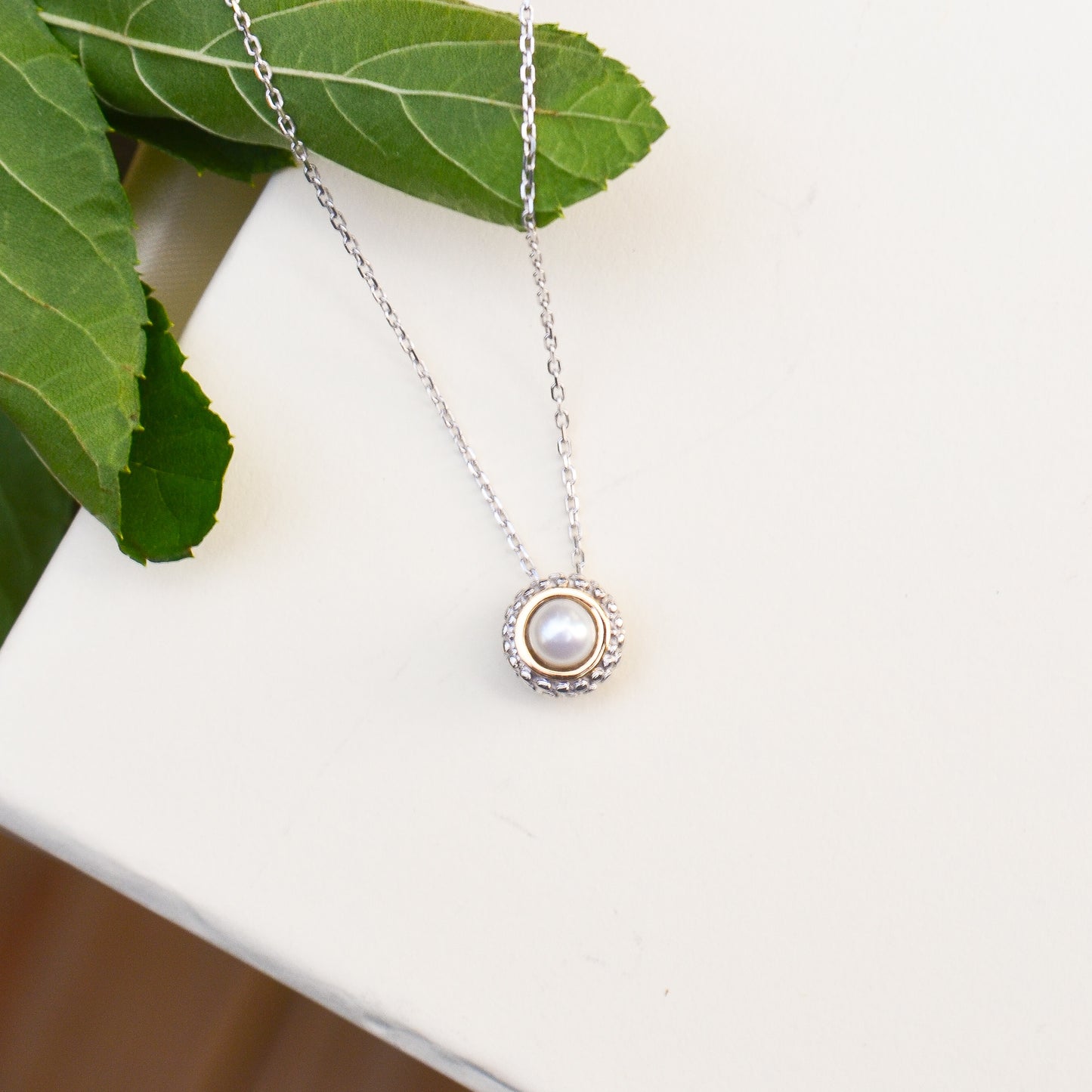 SS/18kY Pearl Prosecco Necklace SILSET2291-18