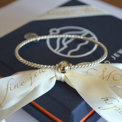 SS/YG Twist Bracelet ZB5408-70