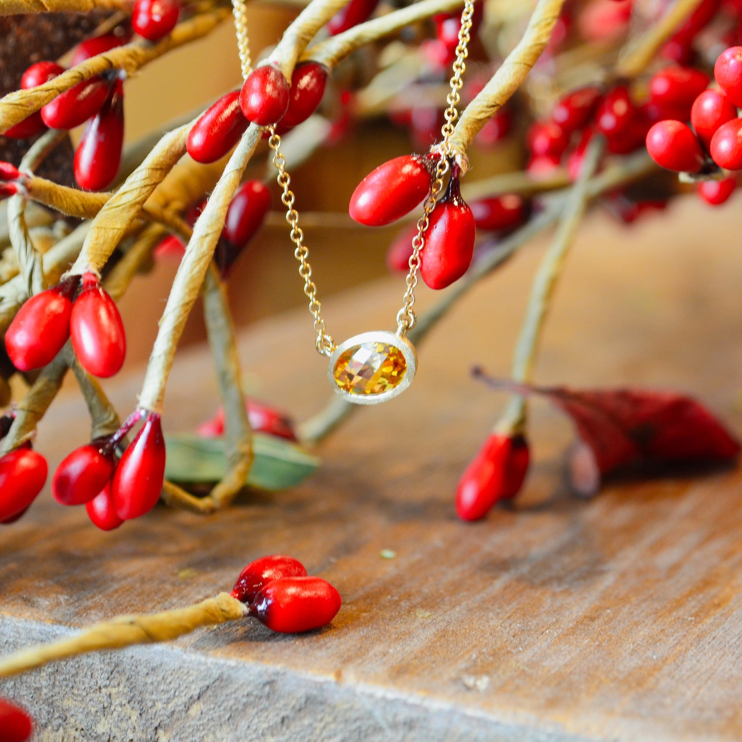 14kY .78ct Citrine Necklace AN77575CT-920Y