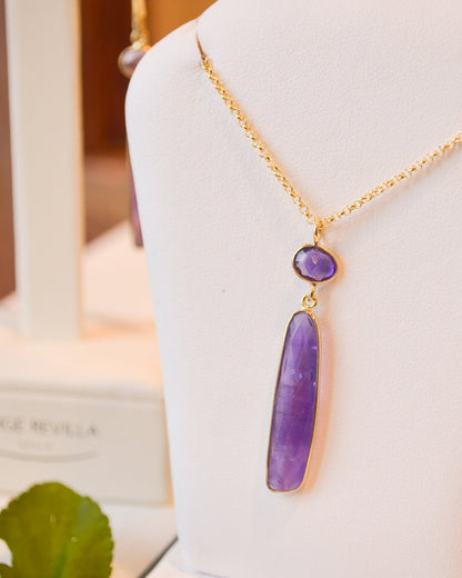 18k Vermeil Atlas Amethyst Necklace CG129-3288/AMO