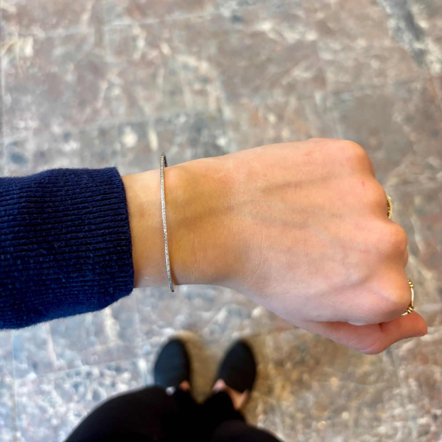 14kW .17cttw Diamond Cuff Bracelet SC55001335