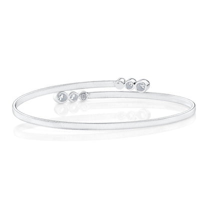 14kW .58cttw Diamond Bezel Flexible Bangle B22001080ZS
