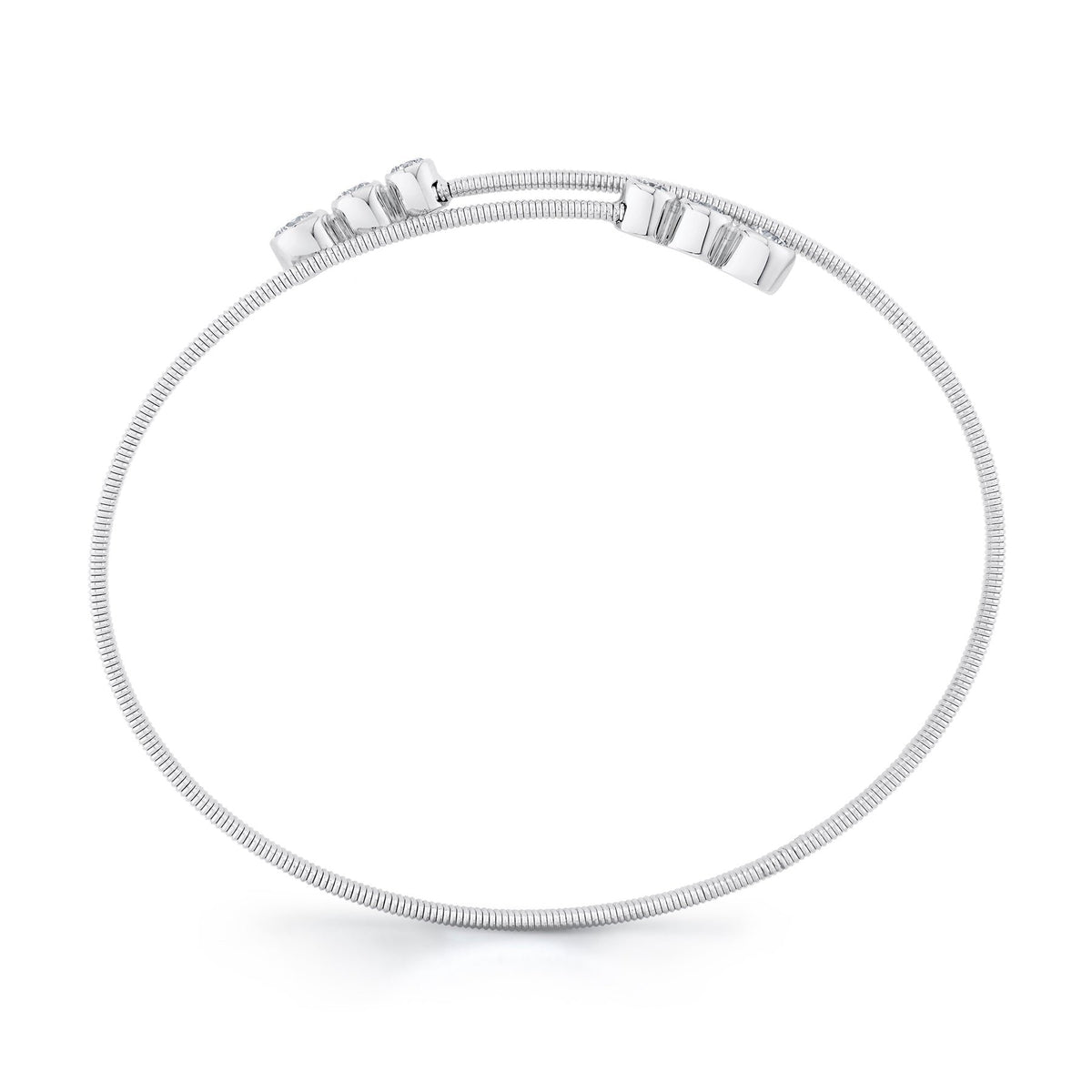 14kW .58cttw Diamond Bezel Flexible Bangle B22001080ZS
