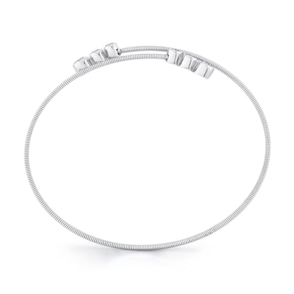 14kW .58cttw Diamond Bezel Flexible Bangle B22001080ZS