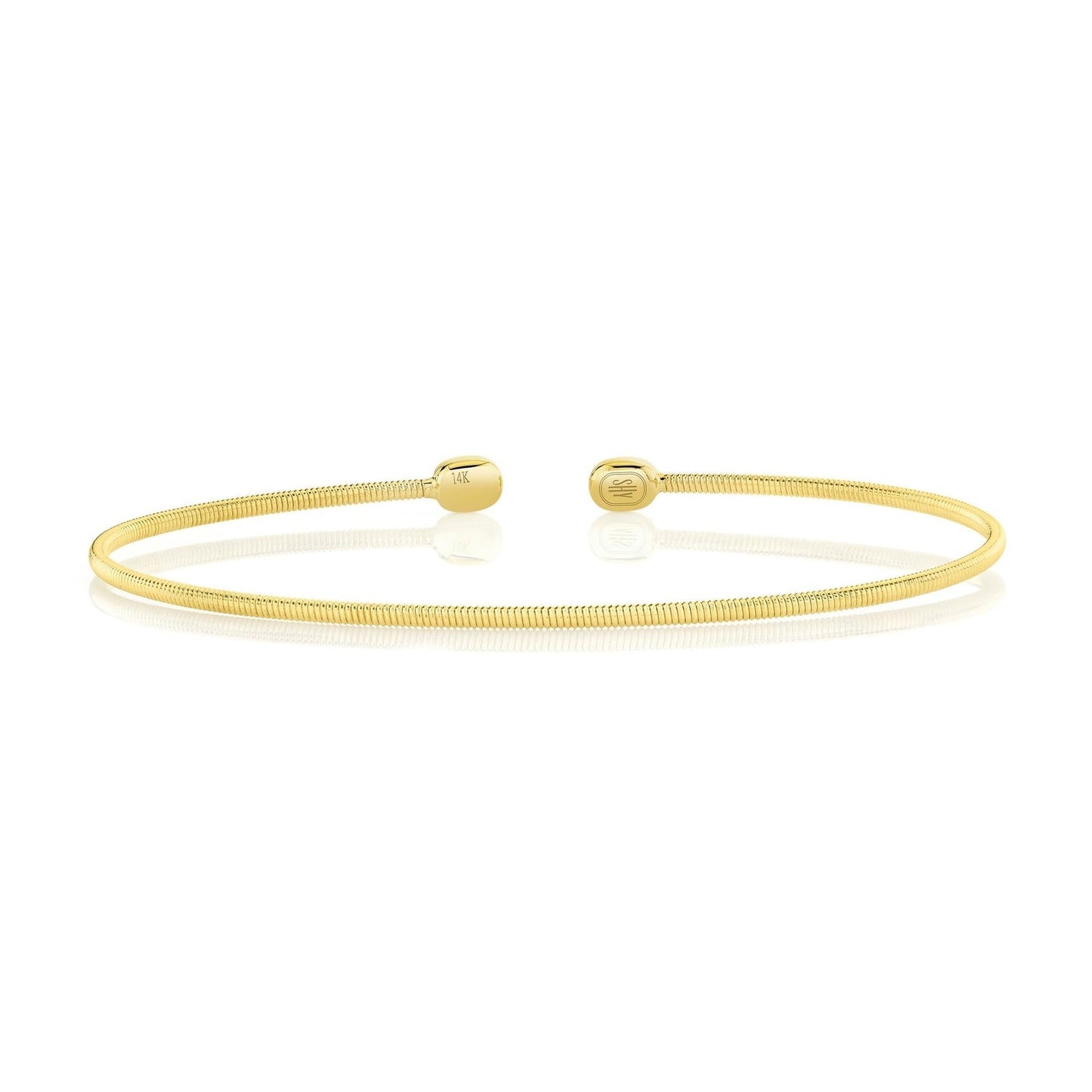 14kY 1.5mm Bangle Bracelet B22001133GOZS