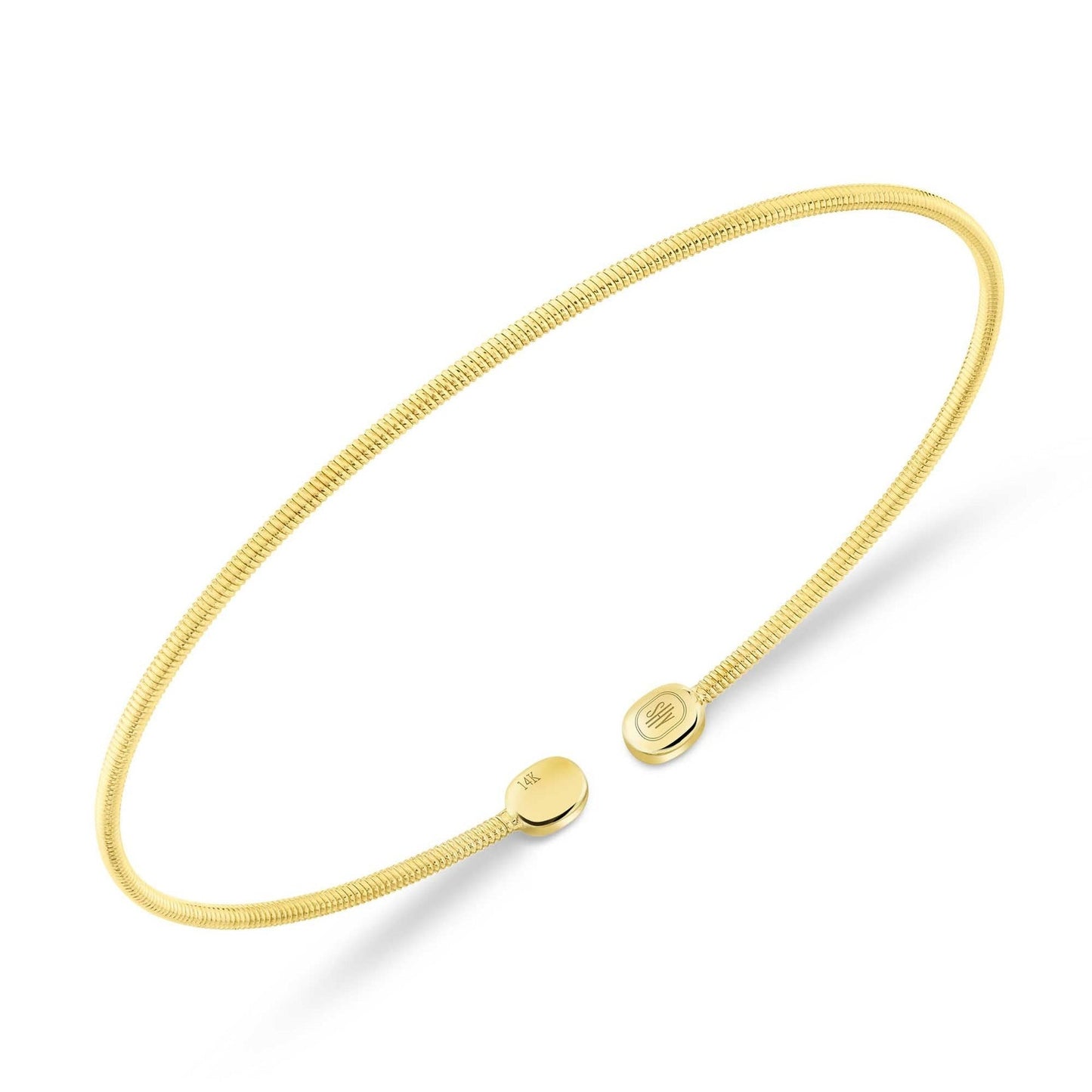 14kY 1.5mm Bangle Bracelet B22001133GOZS