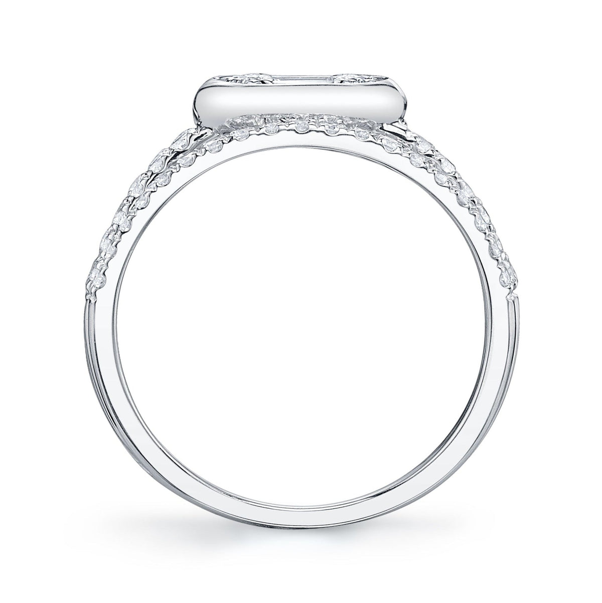 14kW .98cttw Diamond Baguette Ring B22001564V3 - 7