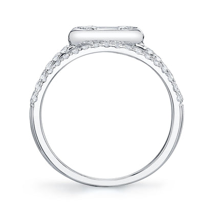 14kW .98cttw Diamond Baguette Ring B22001564V3 - 7