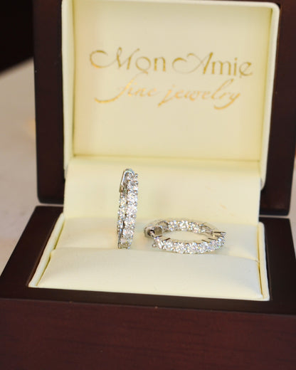 14kW 1.24cttw Diamond Hoop E0045