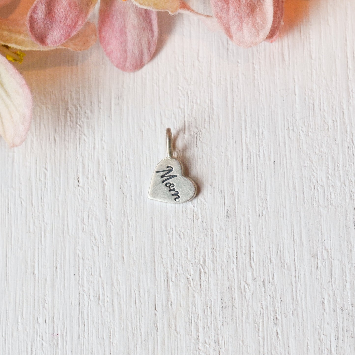 SS Heart Mom Pendant - 9mm