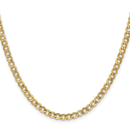 14kY 4.3mm Semi-Solid Curb Chain BC107-20