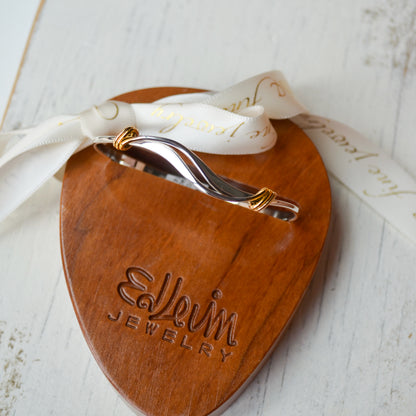 SS/YG Wave Bracelet BR67742W-LM