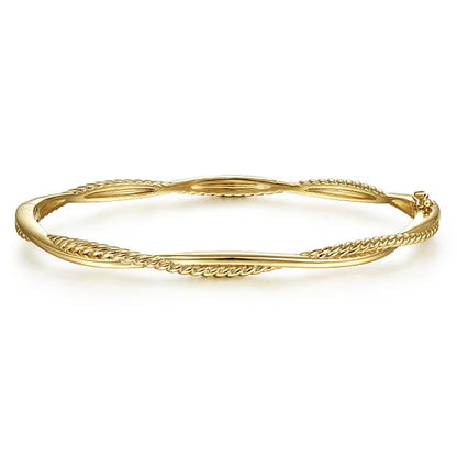 14kY Twisted Rope Bracelet BG4401-65Y4JJJ-6.5