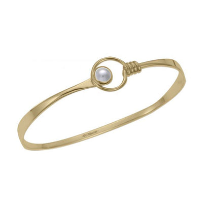 14kY Saratoga Bracelet w/ Pearl BR34122P-LM