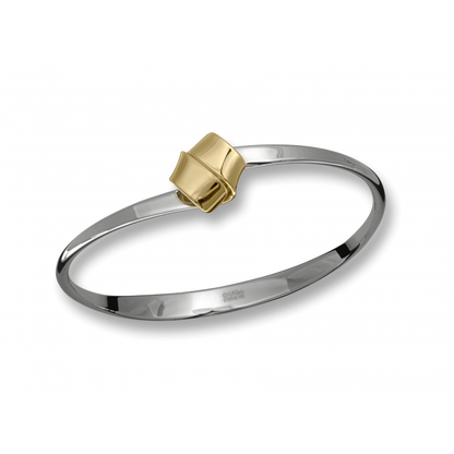 SS/YG Love Knot Bracelet BR68042W-LM