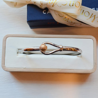 SS/YG Monkey Fist & Loop Bracelet NBT029-70