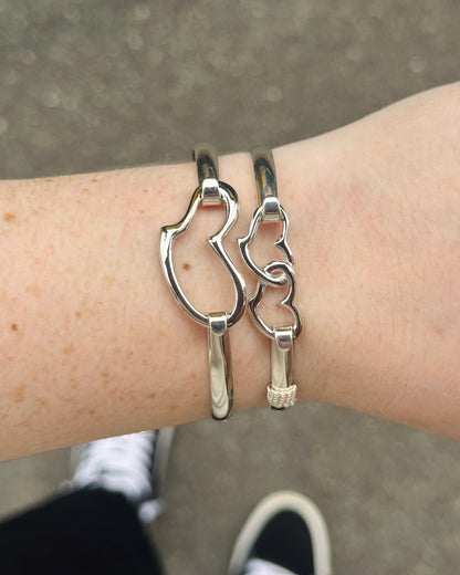 SS Open Heart Clasp SB5618