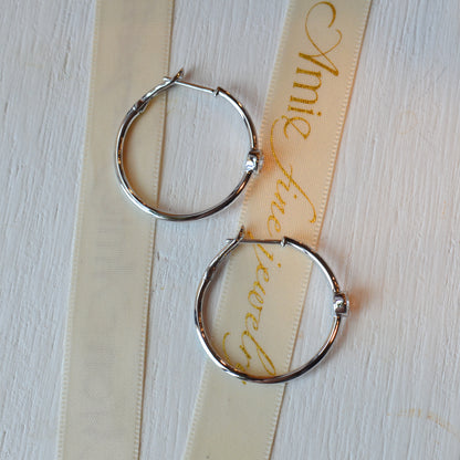 14kW .37cttw Diamond Bezel Hoop CU55002265D1.15
