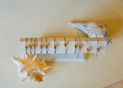 SS/RG Plain Bead Anklet RA5405-10