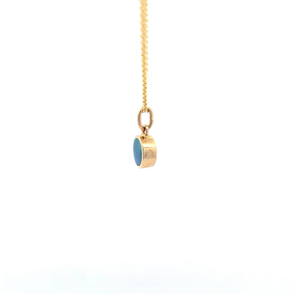 14kY .35ct Opal Necklace TXNXX0042DNOP