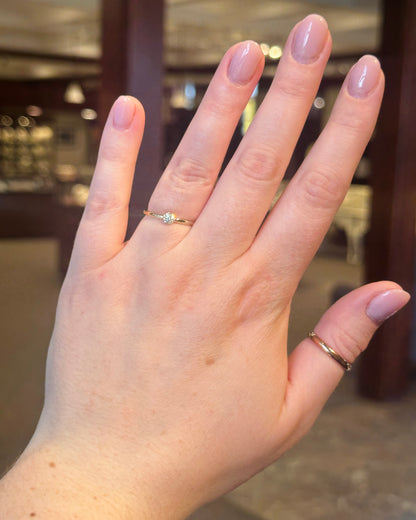 14kY .07cttw Diamond Halo Ring SC55002824-7