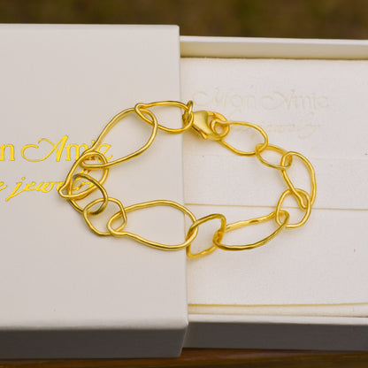 18k Vermeil TRAIL Link Bracelet PU120-8009/OM