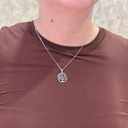 SS Tree of Life Necklace AGP1578-18"