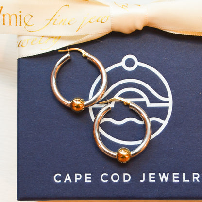 SS/YG 26mm Hoop ZE5405-J