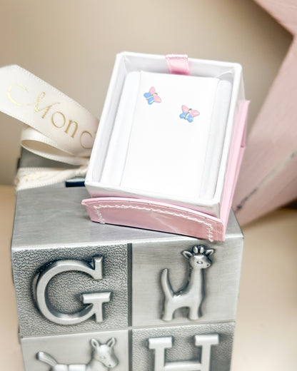 SS Butterfly Earrings ES306-P