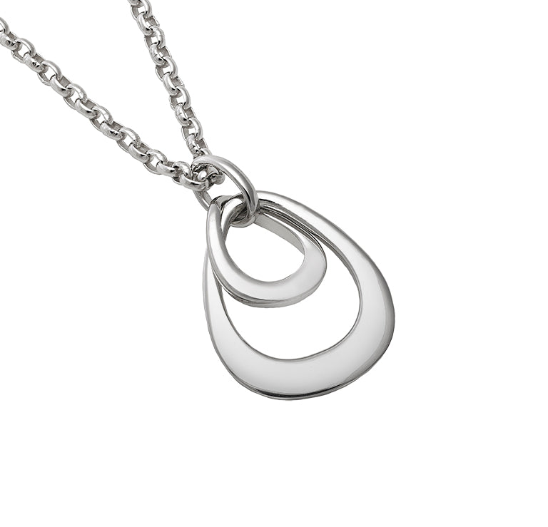 SS Bell Shape Drop Necklace CG20 - 5555/H