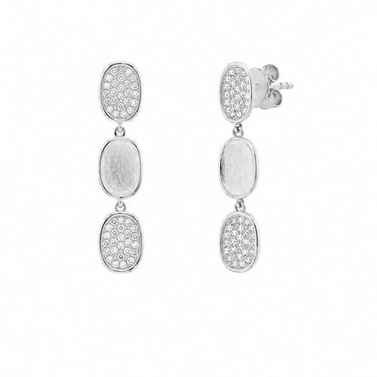 14kW .21cttw Diamond Pavé Matte Earring SC55004886V4